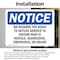 Signmission We Reserve The Right To Refuse Service To, 5 in W x Rectangle, Vinyl Decal OS-2PACK-NS-D-35-L-18998 - alternate 3